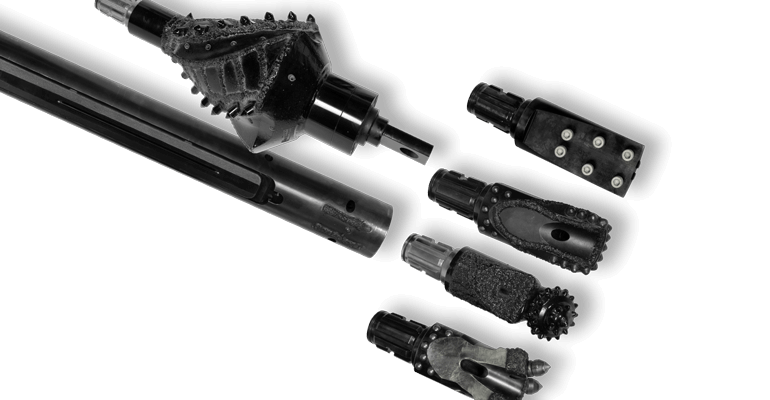 Multiple parts of the Ultra X3 drilling system