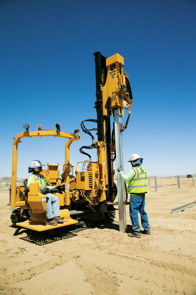 Vermeer PD10 Pile Driver - Vermeer Solar Pile Drivers